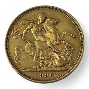 1 souverain - Victoria - Old head - Royaume-uni - 1896 - Or - investissement - gold - french coins - numismatique - numismatic - gold coin - splendide - sovereign - britannia - pound - invest - angleterre - UK - united kingdom - once