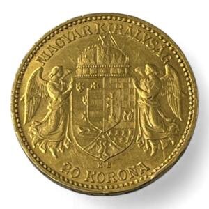20 Couronnes (Korona) - Hongrie - Francois-joseph 1er - 1893 - Or - investissement - gold - french coins - numismatique - numismatic - gold coin - splendide - sovereign - britannia - pound - invest - angleterre - korona, joseph, hungary, hungaria, once - George