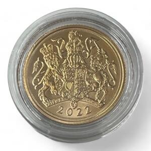 1 souverain - Elizabeth II - Royaume-uni - 2022 - Or - Neuve sous capsule - investissement - gold - french coins - numismatique - numismatic - gold coin - splendide - sovereign - britannia - pound - invest - angleterre - Elizabeth, crown, once - George