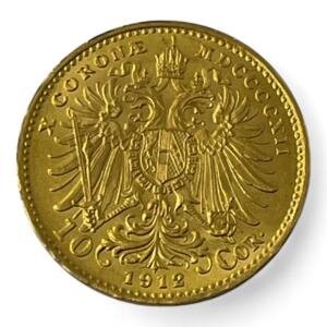 10 couronnes - Francois Joseph 1er - Autriche - 1912 - 3.40g - Or
