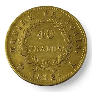 40 Francs Napoleon Empereur - 1812 A - Paris - Or - 12.88g