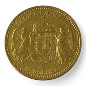 10 Korona (couronnes) - Hongrie - 1894 - 3.37g - Or