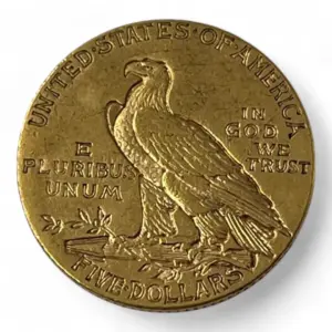 5 dollars - Etats-unis - Indian head - Indien - 1910 - 8.33g - Or