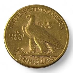 10 dollars - Etats-unis - Indian head - Indien - 1910 S - 16.71g - Or