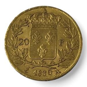 20 Francs Charles X - 1830 A - Or