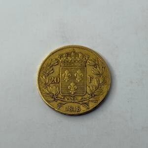 20 Francs Louis XVIII - Buste nu - 1818 W (Lille) - Or 900