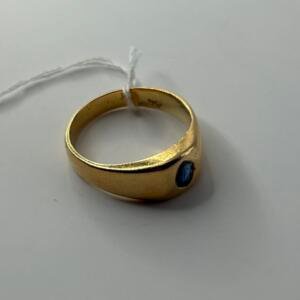 Bague - avec pierre - Or 18 Carats - 6.20 Grammes - Taille 54