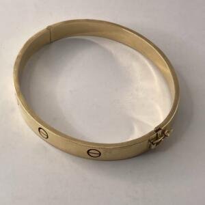 Bracelet Or 18k - De style Cartier - 13.21g - Poignet 16.5cm