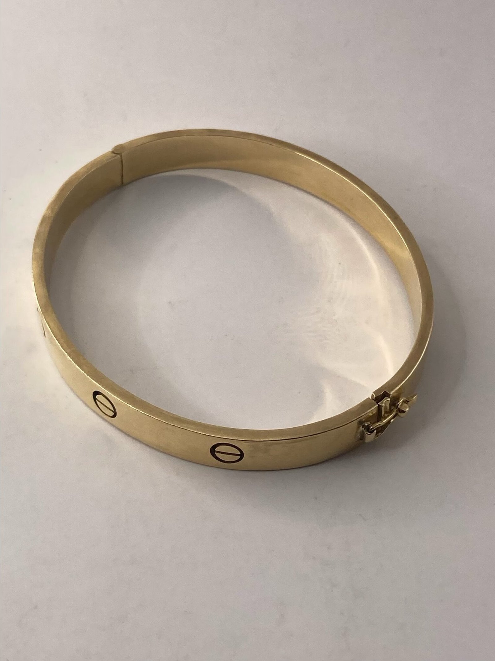 Bracelet Or 18k - De style Cartier - 13.21g - Poignet 16.5cm
