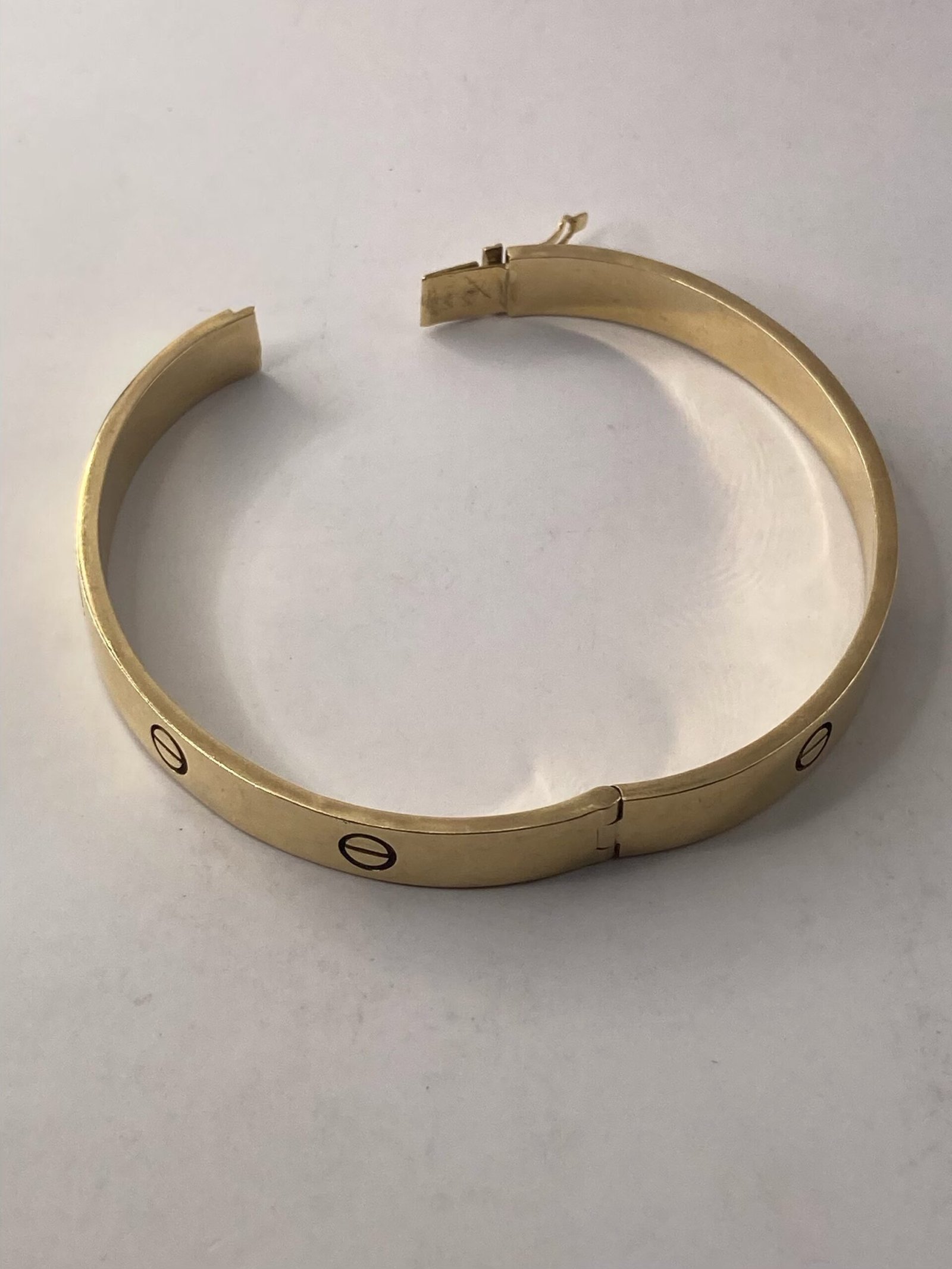 Bracelet Or 18k - De style Cartier - 13.21g - Poignet 16.5cm – Image 4
