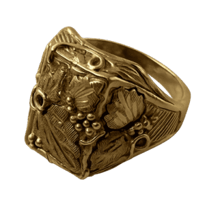 Bague - Or 10 Carats - 6.58 Grammes - Taille 58