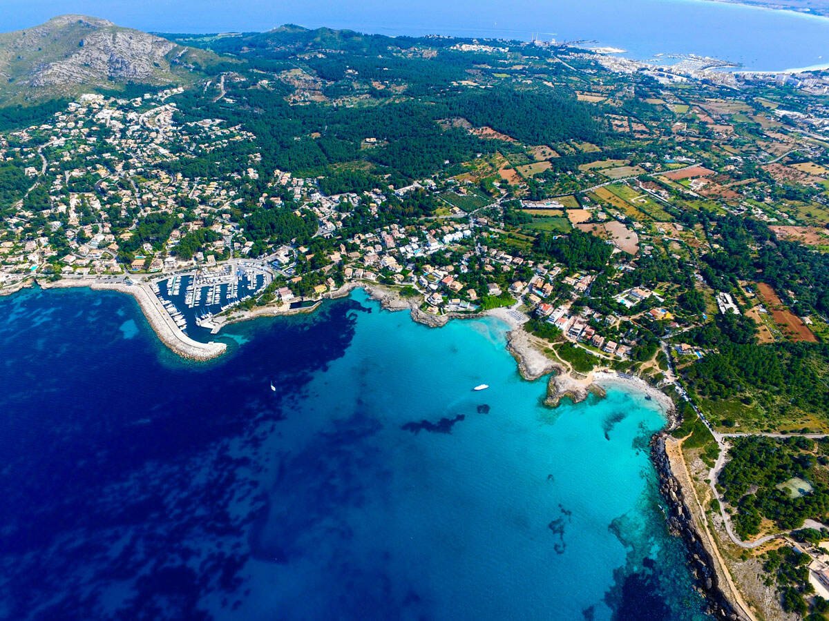 Vue aérienne de Cannes