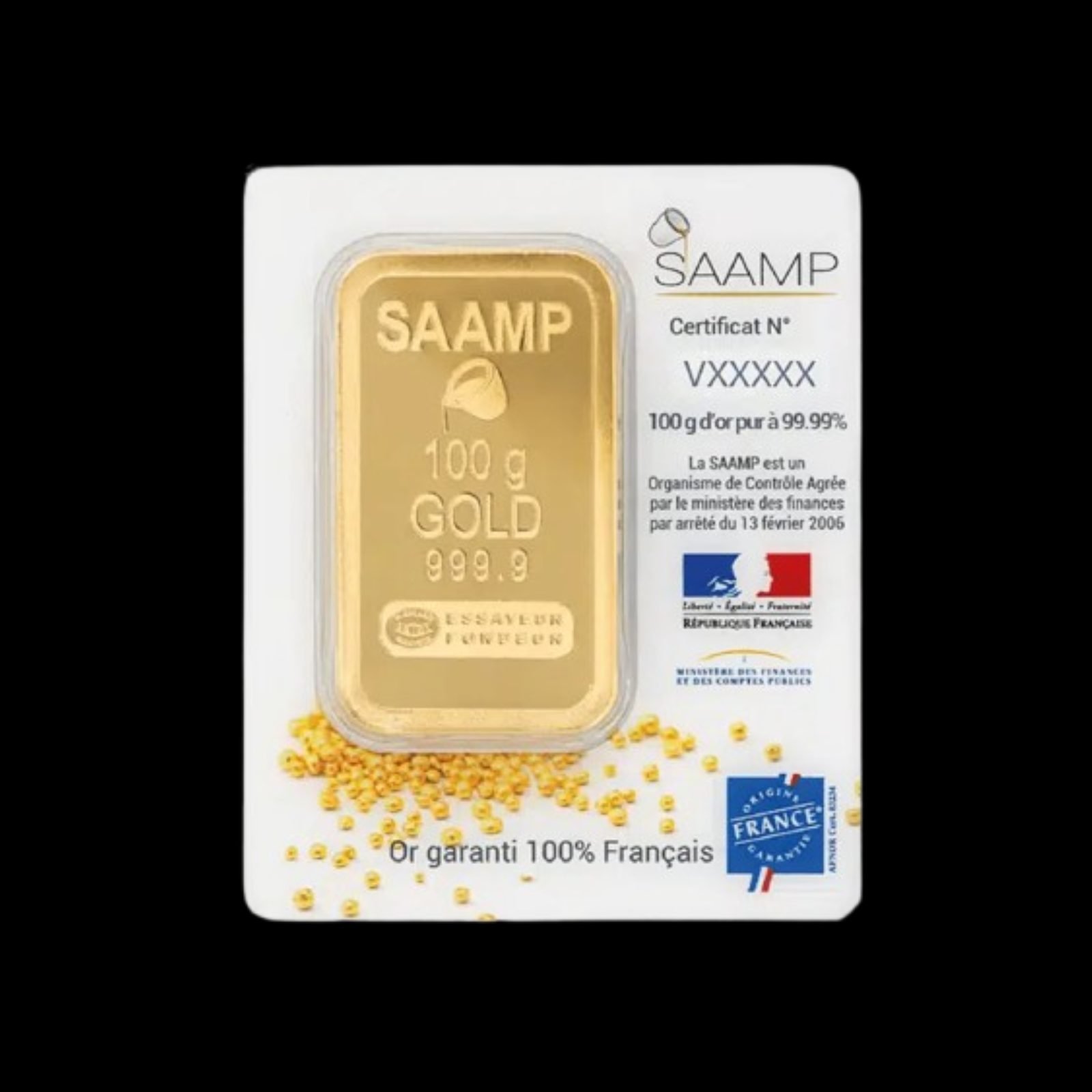 Lingot Or 100g — Petite pièce d'or