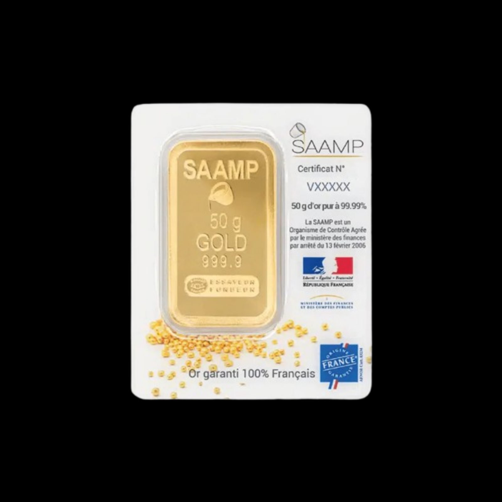 Lingot Or 50g — Petit format d'investissement